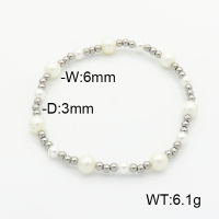 Stainless Steel Bracelet  Shell Beads  6B4002586vbpb-908