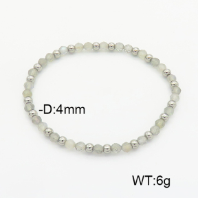 Stainless Steel Bracelet  Labradorite  6B4002592vbpb-908