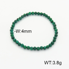 Stainless Steel Bracelet  Synthesis Malachite  6B4002613bbov-908