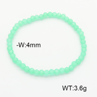 Stainless Steel Bracelet  Glass Beads  6B4002618vail-908