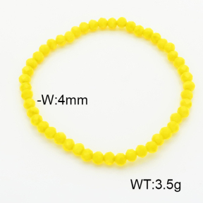 Stainless Steel Bracelet  Glass Beads  6B4002624vail-908