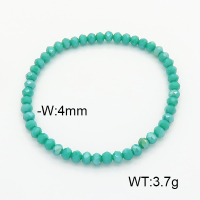 Stainless Steel Bracelet  Glass Beads  6B4002630vail-908