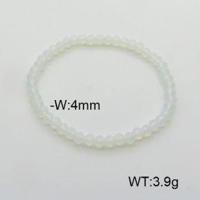 Stainless Steel Bracelet  Glass Beads  6B4002633vail-908