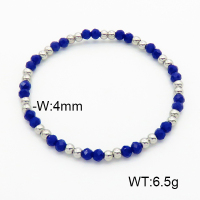 Stainless Steel Bracelet  Glass Beads  6B4002635avja-908