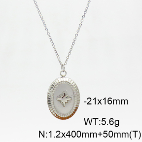 Stainless Steel Necklace  6N2003740bbov-908
