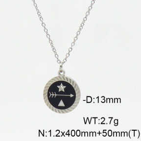 Stainless Steel Necklace  Enamel  6N3001529ablb-908