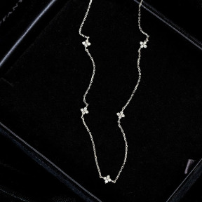 925 Silver Necklace  WT:2g  N:450mm
P:6mm  JN3906ailp-Y16