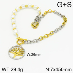 Stainless Steel Necklace  2N3001088vbpb-434