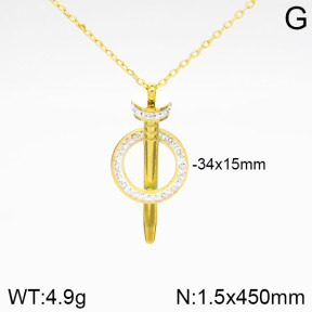 Stainless Steel Necklace  2N4001685bbov-434