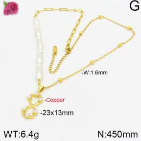 Fashion Copper Necklace  F2N300083abol-J158