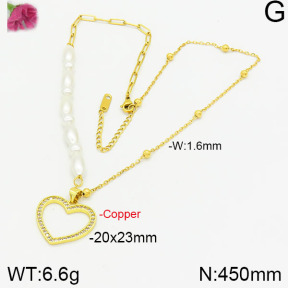 Fashion Copper Necklace  F2N300084vbpb-J158