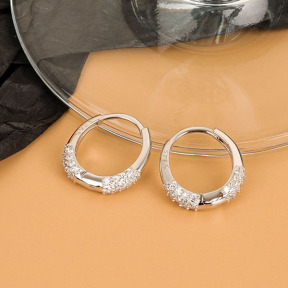 925 Silver Earrings  WT:2.1g  14.4*2.4mm  JE3959aima-Y20