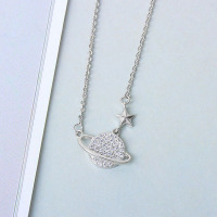 925 Silver Necklace  WT:3.28g  N:420+50mm
P:17*15mm  JN4022bipa-Y20