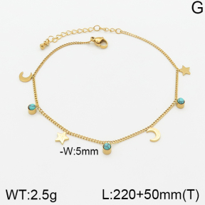Stainless Steel Anklets  5A9000717vbpb-669