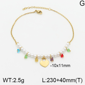 Stainless Steel Anklets  5A9000741vbmb-610