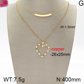Fashion Copper Necklace  F5N300068abol-J158