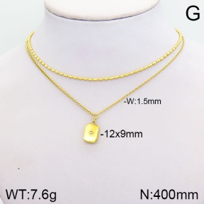 Stainless Steel Necklace  2N4001820bbov-749