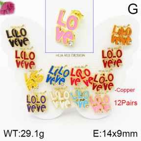 Fashion Copper Earrings  F2E300431vhmv-K01