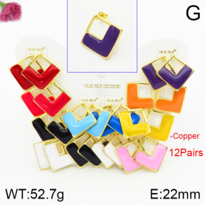 Fashion Copper Earrings  F2E300491vhmv-K01