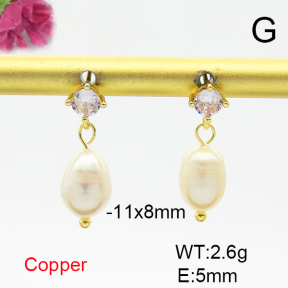Fashion Copper Earrings  F6E301697bbov-L036