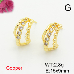 Fashion Copper Earrings  F6E301712bbov-L036