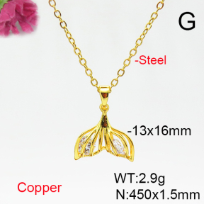 Fashion Copper Necklace  F6N405778vbmb-L036