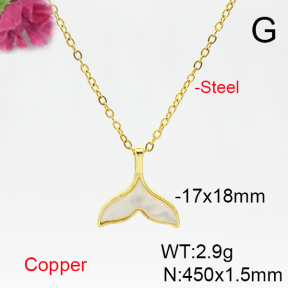 Fashion Copper Necklace  F6N405779abol-L036