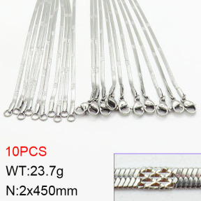 Stainless Steel Necklace  2N2002864ahlv-675