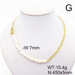 Closeout( No Discount)  Stainless Steel Necklace  CL6N00004bhbk-900