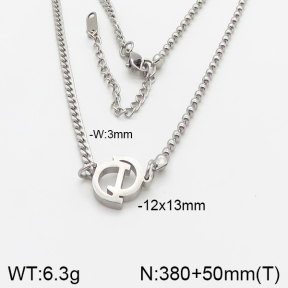 Stainless Steel Necklace  5N2001695bbov-489