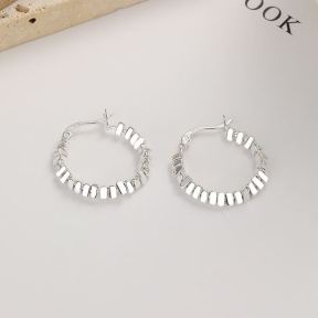 925 Silver Earrings  WT:4.64g  19*21mm  JE3866akim-Y06