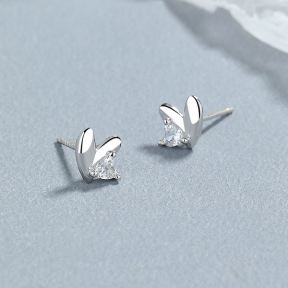 925 Silver Earrings  WT:0.8g  7.4*6.5mm  JE3872vhhl-Y06