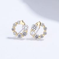 925 Silver Earrings  WT:1.1g  8.8*9.2mm  JE3882bhim-Y06