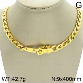Stainless Steel Necklace  2N2002890ahjb-414