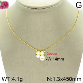Fashion Copper Necklace  F2N300086bvpl-J113
