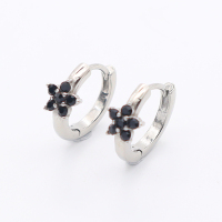 Stainless Steel Earrings  Czech Stones,Handmade Polished  WT:2.5g  W:6mm E:15mm  GEE001115bhia-700