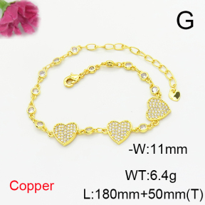 Fashion Copper Bracelet  F6B406060vhha-L017