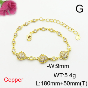 Fashion Copper Bracelet  F6B406062vhha-L017