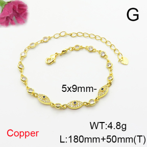 Fashion Copper Bracelet  F6B406064vhha-L017