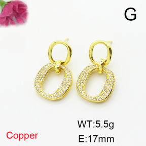 Fashion Copper Earrings  F6E404653bbov-L017
