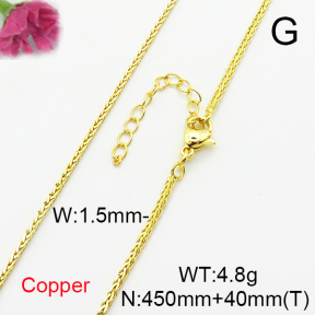 Fashion Copper Necklace  F6N200357vail-L017