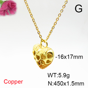 Fashion Copper Necklace  F6N200359vail-L017