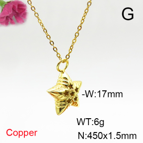Fashion Copper Necklace  F6N200360vail-L017