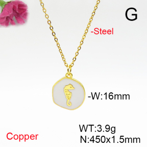 Fashion Copper Necklace  F6N300863vail-L017