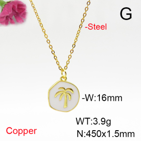 Fashion Copper Necklace  F6N300864vail-L017