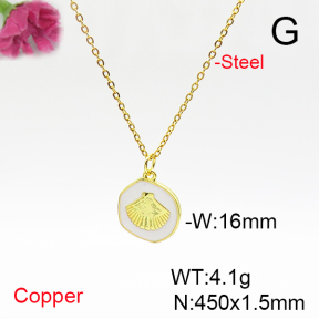 Fashion Copper Necklace  F6N300866vail-L017