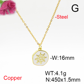 Fashion Copper Necklace  F6N300867vail-L017