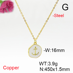 Fashion Copper Necklace  F6N300868vail-L017