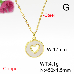 Fashion Copper Necklace  F6N300869vail-L017