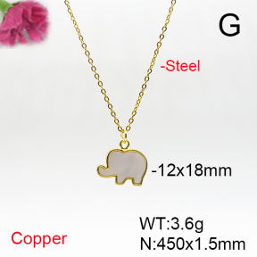 Fashion Copper Necklace  F6N300870vail-L017